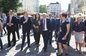 Prezydent Republiki Federalnej Niemiec Frank-Walter Steinmeier z wizytą we Lwowie