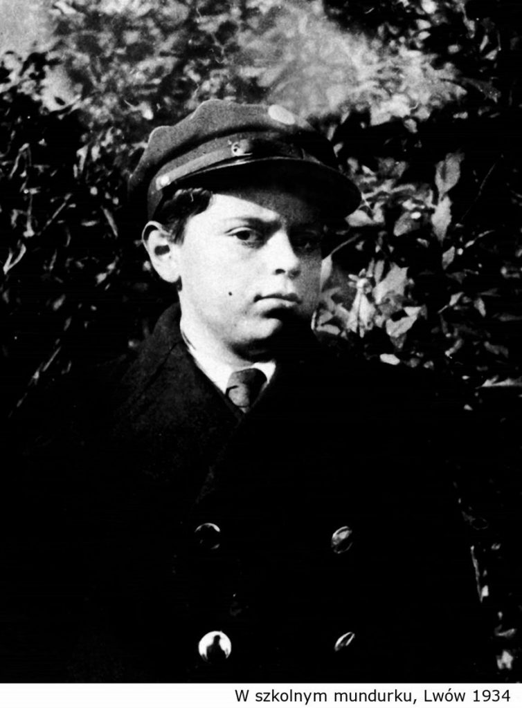 Lem w szkolnym mundurku Lwów 1934